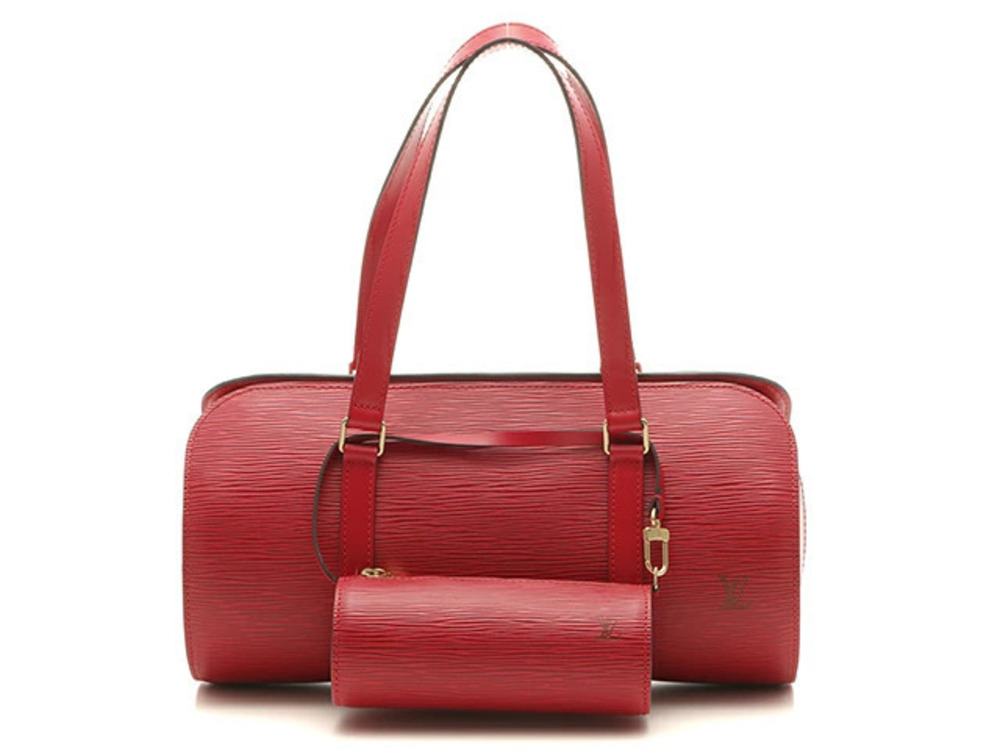 LOUIS VUITTON handbag Soufflot Epi leather Castilian Red